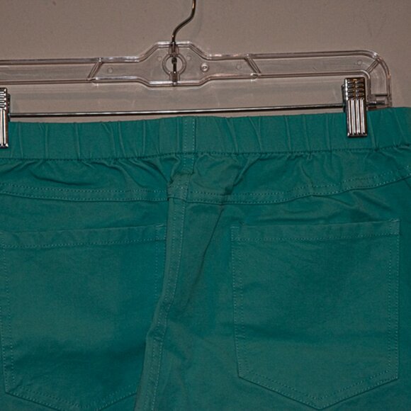 Isaac Mizrahi Teal Cropped Pants Size 14P - Picture 3 of 4